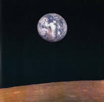 Earthrise taken by the Soviet Zond  probe in August  
