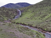 Eas a Bhradain Blackhill waterfalls Skye Scotland 