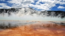 Edge of the Grand Prismatic Hot Spring Yellowstone National Park WYMT 