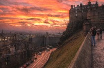 Edinburgh from the castle 