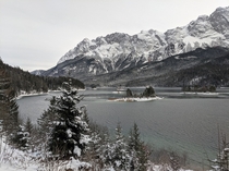Eibsee Germany after a little bit of snow - love this place Took it today during a walk 