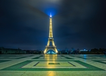 Eiffel Tower Paris a couple of nights ago 