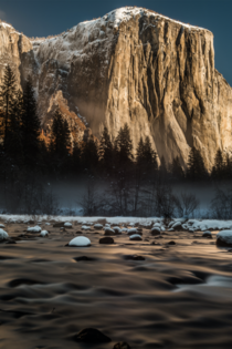 El Capitan from Valley View Yosemite 