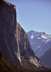 El Capitan Melt Waterfall Yosemite Valley CA USA 
