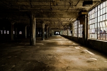 Empty floors at the Fisher body plant 