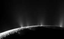 Enceladus a moon of Saturn as seen by Cassini The geysers hint at at a sub surface ocean Making it a potential host for life