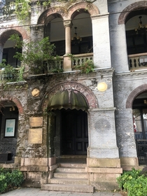 Entrance to th century British embassy in Wenzhou China Now disused 