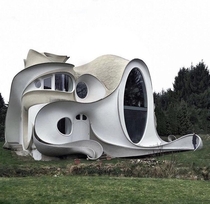Erich Vogel Architect and his Designer Markus Aumuller have built a residence organic that were modeled after an octopus 