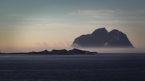 Ethereal islands above the Arctic Circle off the Lofoten Islands 