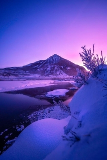 Ethereal sunrise in the Rockies Crested Butte CO 