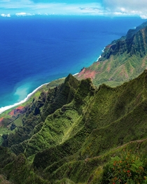 Evanescence of N Pali Beach Kauai Hawaii 