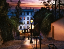 Evening in Montmartre Paris France Image - Serge Ramelli