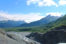 Exit Glacier Valley in Kenai Fjords National Park Seward Alaska 
