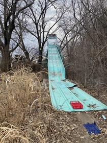 Explored an Abandoned theme park yesterday and found an old water slide