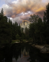 Explosion of Light at Half Dome 