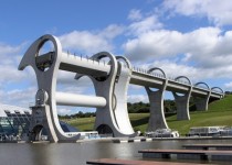 Falkirk Wheel Scotland an elevator for boats X-post from rcuriousplaces 