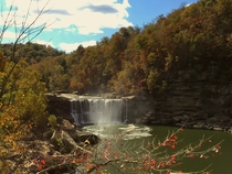Fall color at Cumberland Falls Kentucky 