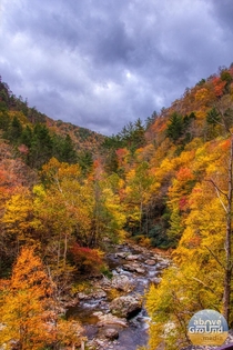 Fall in Northeast Tennessee Doe River Gorge area of Carter County TN 