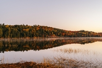 Fall morning in Algonquin Park ON CA 