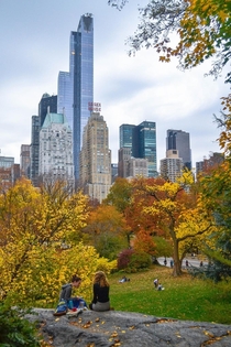 Fall picnic in Central Park New York