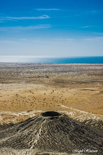 Fascinating View Of a Mud Volcano With Arabian Sea In The Background  Balochista Pakistan  By Majid Hussain 