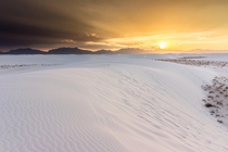 Faux Winter Scene - White Sands National Monument during early Summer 