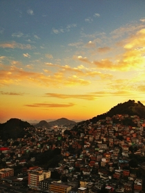Favela in Vitoria Brazil 