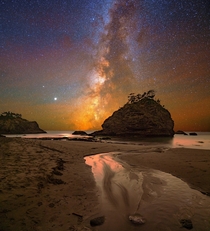 Final Night with the Milky Way along the Oregon Coast 