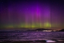Finally captured the elusive Aurora Australis after  years of living in Tasmania was lucky enough to capture a bit of Bioluminescence on the waves as well