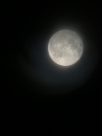 Finally got to see the moon through a backyard telescope 