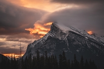 Fire and Ice Sunrise - Mt Rundle Banff Canada  IG _stephenflynn