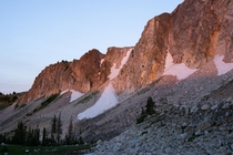 First Light on Wyoming Mountains 