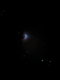 First Orion Nebula picture with my new iPhone  Pro Max through my new Celestron AstroMaster EQ
