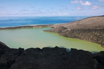 First pictures of Tongas newly-formed volcanic island photo by GP Orbassano  X 