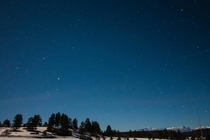 First time attempting astrophotography at nightfall in Pagosa Springs CO 