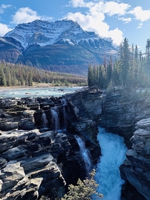 First trip to the amazing Alberta Athabasca Falls Alberta 
