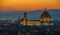 Florence at sunset Italy 
