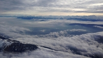 Flying out of Geneva - Taken on my phone 