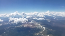 Flying over the Continental Divide in Colorado 