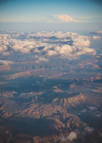 Flying over the Grand Canyon National Park in Arizona 