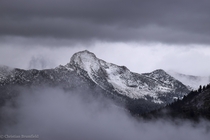 Fog on a Snow-covered Mountain - Yosemite National Park 