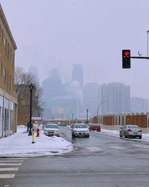 Foggy Minneapolis MN