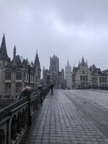 Foggy morning in Ghent Belgium picture taken by me