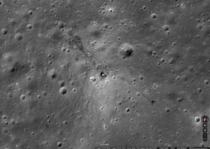 Footprints and rover tracks of Apollo  in google maps Link in comments