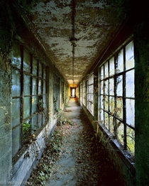 Forgotten hallway on Ellis Island by Stephen Wilkes 