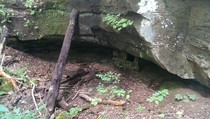 Forgotten water well in a cave in the woods - West Virginia  album in comments