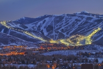 Found this great photo of Park City at night Our snow guns are going winter is coming should look like this soon 