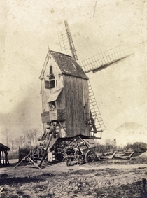 French windmill from a photo taken in  