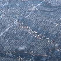 Frigid Toronto flyover