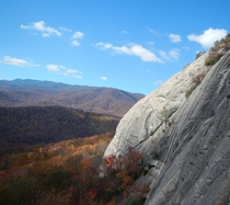 From a climbing route on Looking Glass Rock Pisgah National Forest NC 